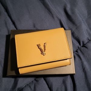 Sold‼️Versace Virtus Tri-fold Caramel Wallet